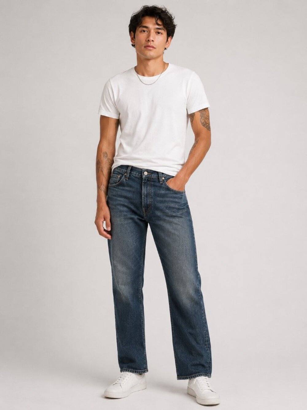 AG Adriano Goldschmied Everett Slim Straight Jeans Mens 34x32 Dark Wash